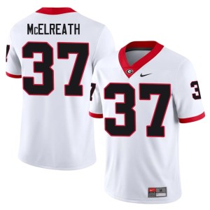 #37 Damn Good Dawgs White College Men Benjamin McElreath Jersey 888403-185