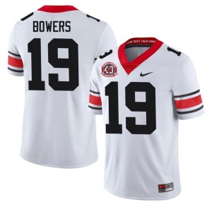 #19 1980 National Champions 40th Anniversary Brock Bowers University University of Georgia Bulldogs White Men's Jerseys 247460-638