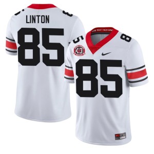 #85 White Men's Football UGA Chase Linton 1980 National Champions 40th Anniversary Jerseys 366392-105