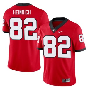 #82 Georgia Bulldogs Red High School Mens Colton Heinrich Jerseys 269150-287