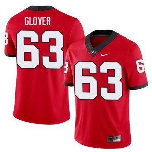 #63 Red Bulldog Nation Player Dontrell Glover Men's Jersey 818976-168