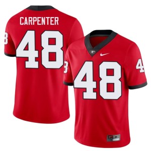 #48 Men's College Duncan Carpenter University of Georgia Red Jersey 269933-949
