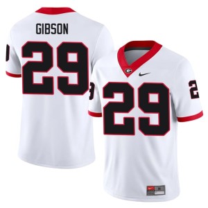 #29 Alumni Isaiah Gibson Men White Dawgs Jersey 263265-665