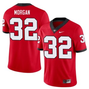 #32 Jaylan Morgan Red University of Georgia Embroidery Mens Jersey 984604-516