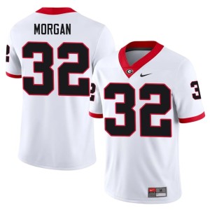 #32 Go Dawgs White Men's Jaylan Morgan University Jerseys 664054-824