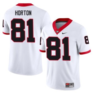 #81 Alumni White Men's Georgia Josh Horton Jersey 601161-232