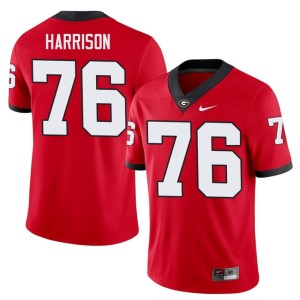 #76 Men's Red Damn Good Dawgs Game Marcus Harrison Jersey 367416-814