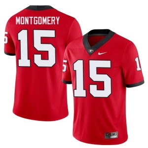 #15 Embroidery Ryan Montgomery Mens UGA Red Jersey 715090-529