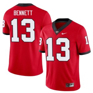 #13 High School Men Red Stetson Bennett UGA Jersey 260701-177