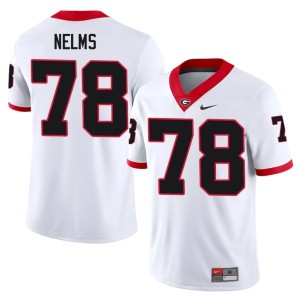 #78 Dawgs Men's Tate Nelms White High School Jerseys 167100-841