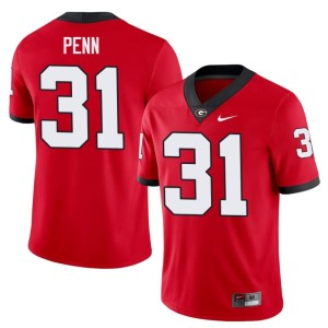 #31 Wade Penn Red Georgia Mens Stitched Jerseys 834097-319