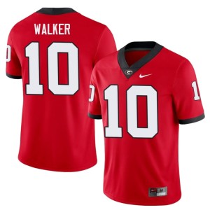 #10 Embroidery Zayden Walker Damn Good Dawgs Red Mens Jersey 640753-920