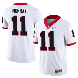 #11 Aaron Murray University of Georgia Bulldogs White Game Men Jersey 953778-650