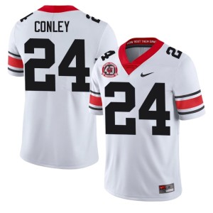 #24 Men Braylon Conley 2025 Dawgs 1980 National Champions 40th Anniversary White Jersey 352144-203