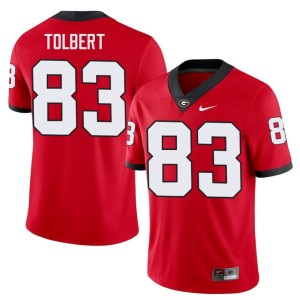 #83 UGA Bulldogs NCAA Men Red Brody Tolbert Jersey 860356-281