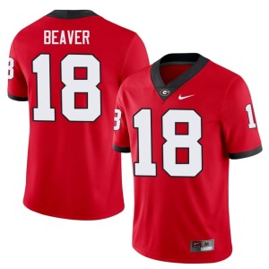 #18 Alumni Bryson Beaver UGA Men's Red Jerseys 104147-772