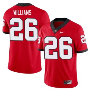 #26 College Red Men University of Georgia Bulldogs Gentry Williams Jerseys 277970-270