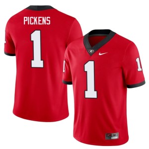 #1 Dawgs Official Mens Red George Pickens Jersey 646531-291