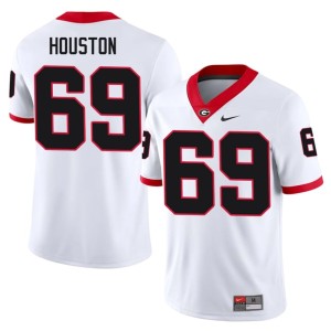 #69 Men's White Embroidery Georgia Graham Houston Jersey 758890-577