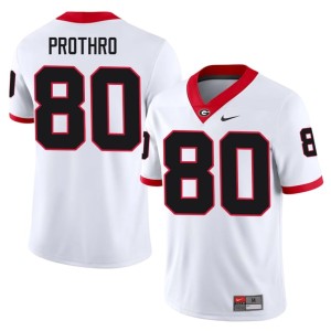 #80 UGA Kaiden Prothro Mens 2025 White Jerseys 604115-849