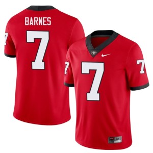 #7 Red University of Georgia Bulldogs College Khalil Barnes Men Jersey 581432-530