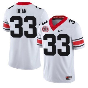 #33 Limited Men's Georgia PJ Dean 1980 National Champions 40th Anniversary White Jersey 265631-470