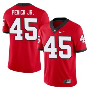 #45 Red Men's Terrence Penick Jr. Official Georgia Bulldogs Jersey 521019-305