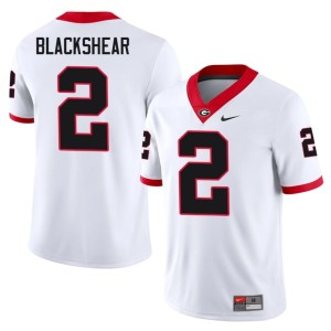 #2 Alumni Men's White University of Georgia Bulldogs Thomas Blackshear Jersey 637735-935