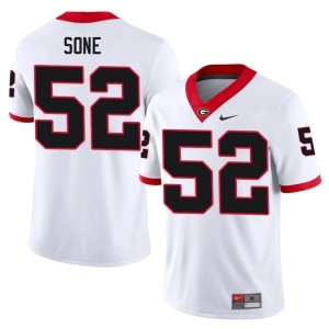 #52 Alumni Men's Valdin Sone White Go Dawgs Jerseys 785431-554