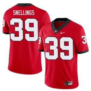 #39 Will Snellings Georgia Red Mens 2025 Jersey 800725-508