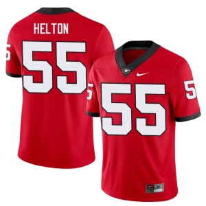 #55 Zykie Helton 2026-27 Men Red Bulldog Nation Jerseys 113964-580
