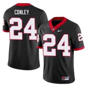 #24 University of Georgia Bulldogs Braylon Conley 2025 Mens Black Jerseys 363934-556