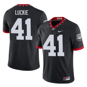 #41 Mascot 100th Anniversary Alumni Men's Carter Luckie Bulldog Nation Black Jersey 334529-480