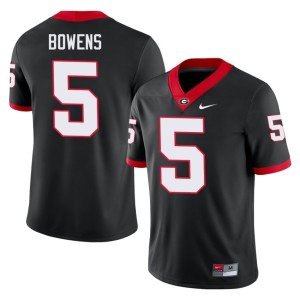 #5 Chauncey Bowens Official Men Black UGA Bulldogs Jerseys 937429-602