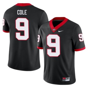 #9 2025 Georgia Men Black Chris Cole Jersey 315395-836