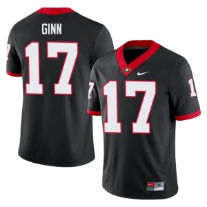 #17 Official Colter Ginn UGA Bulldogs Men's Black Jerseys 136409-262