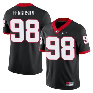 #98 Connor Ferguson University Mens Black Go Dawgs Jersey 818343-402