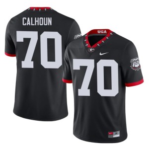 #70 Daniel Calhoun Bulldog Nation Men's Black Mascot 100th Anniversary University Jersey 493412-947