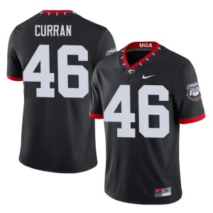 #46 Stitched Danny Curran Mascot 100th Anniversary Black Mens Georgia Bulldogs Jerseys 781307-229