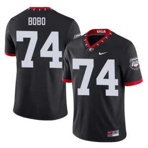 #74 DGDs Drew Bobo Mascot 100th Anniversary High School Black Mens Jersey 566374-154