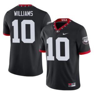 #10 Elyiss Williams Black Men's University of Georgia Replica Mascot 100th Anniversary Jersey 412057-346
