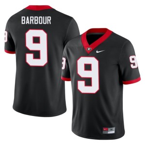 #9 Replica Ethan Barbour Dawgs Men's Black Jerseys 801107-536