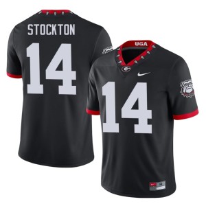 #14 University Black Gunner Stockton Mascot 100th Anniversary Go Dawgs Mens Jerseys 157083-710