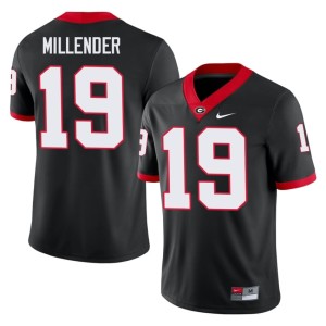 #19 Black University of Georgia Bulldogs Hezekiah Millender 2025 Mens Jersey 510813-593