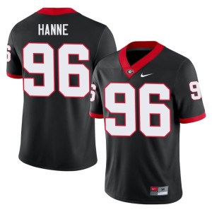 #96 Black JJ Hanne Men's Georgia Stitched Jersey 264001-465