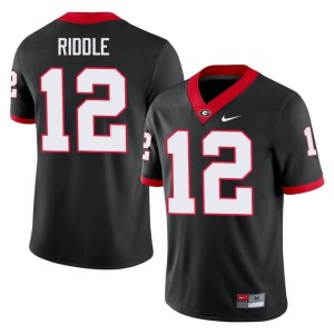 #12 Men Ja'Marley Riddle Damn Good Dawgs Alumni Black Jerseys 778390-275