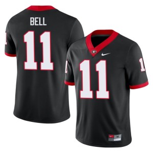 #11 Dawgs Black Jeremy Bell Mens Embroidery Jerseys 788828-280