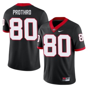 #80 Black Kaiden Prothro Stitched Men's UGA Bulldogs Jerseys 883917-499
