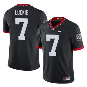 #7 College Lawson Luckie Men Georgia Mascot 100th Anniversary Black Jersey 610578-913