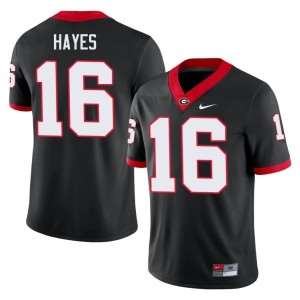 #16 Bulldog Nation Maurice Hayes Black High School Men Jerseys 299755-413